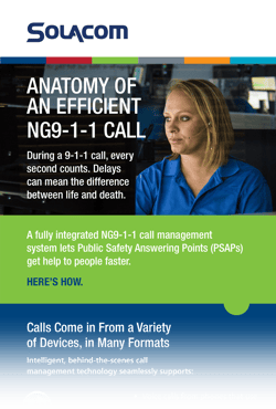 Anatomy of an Efficient NG9-1-1 Call, a Solacom infographic